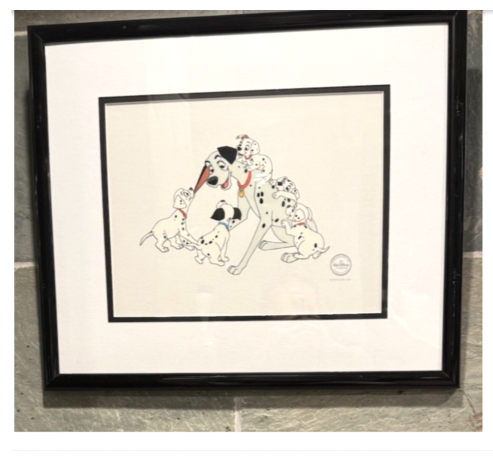 Disney 101 Dalmatians Reunited Bongo Limited Edition Sericel Framed COA 1993